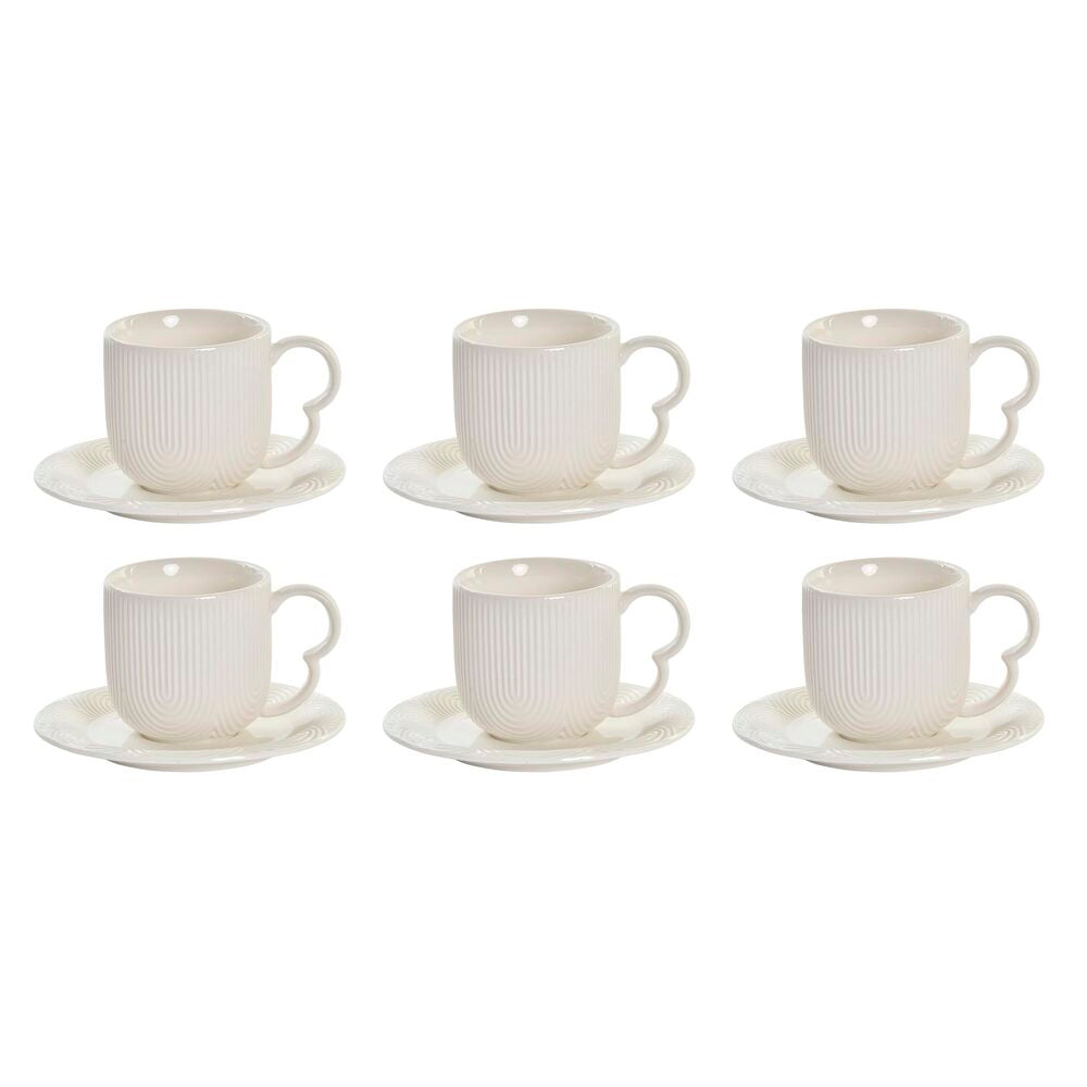 Piece Ceramic Cup & Plate Set with Stand – Elegant Home & Kitchen