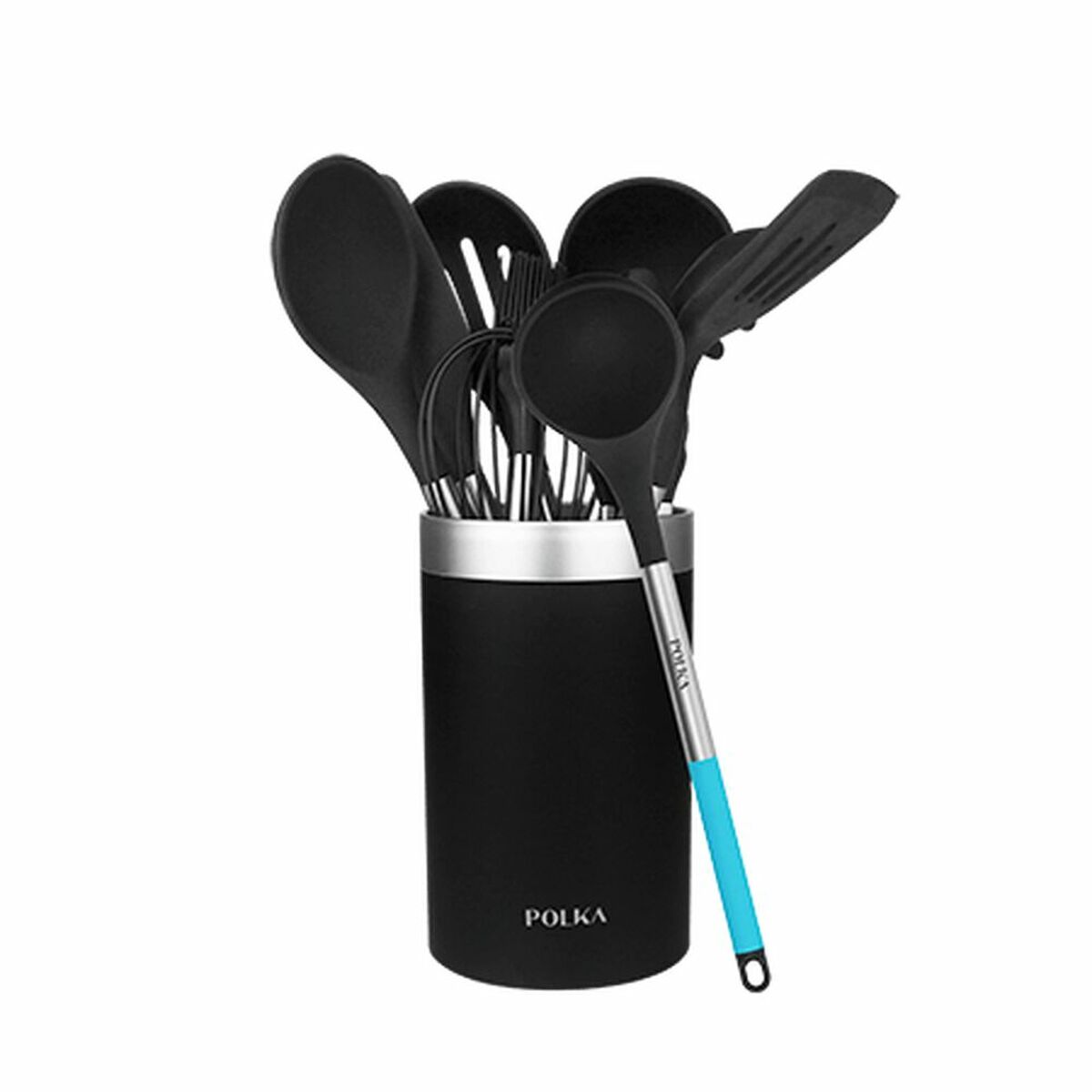Premium Kitchen Utensil Set with Holder β 7-Piece Cooking Tools