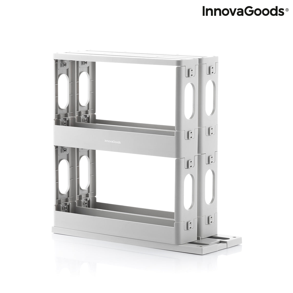 Sliding & Pivoting Spice Rack Organizer – Space-Saving Kitchen Storage