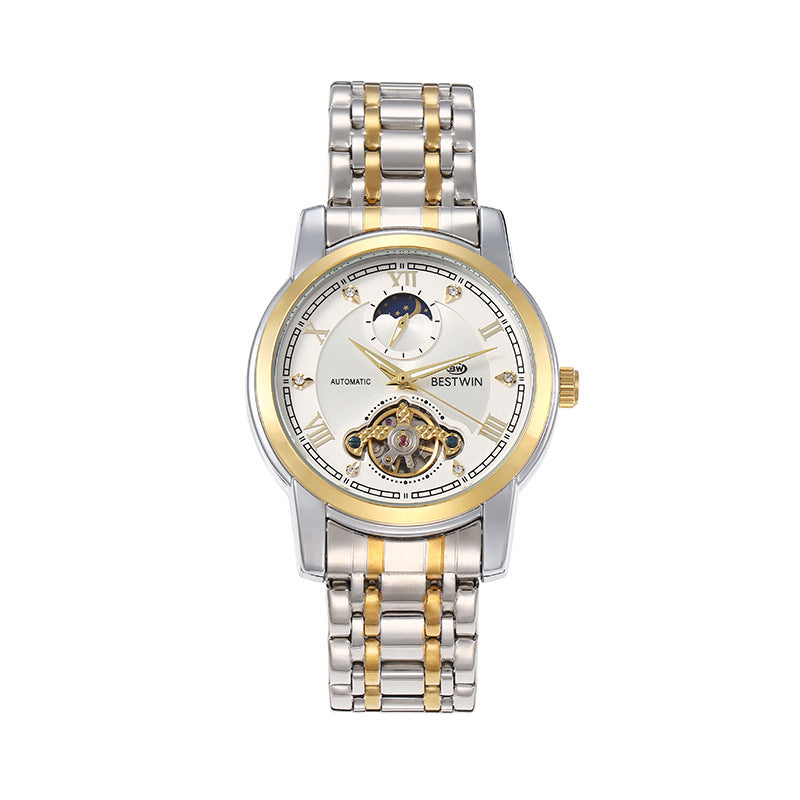 Doctor Tong BESTWIN Classic Men's Watch Sun Moon Star Mechanical Watch Men's Watch