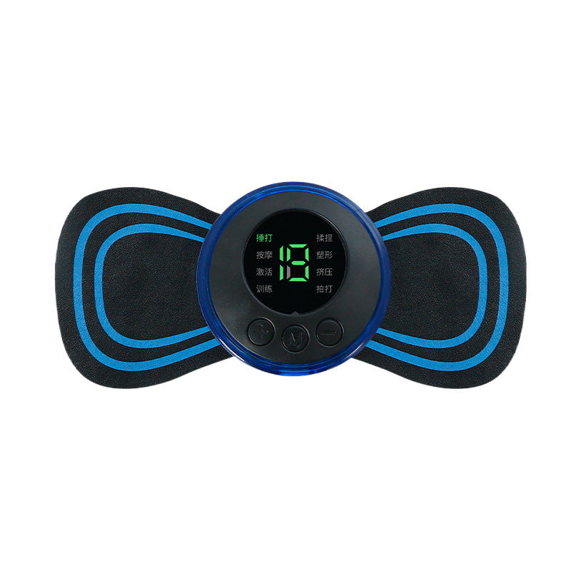 Smart EMS Mini Cervical Rechargeable Portable Electric Waist Massager Shoulder And Neck Physiotherapy Instrument Pulse Massage Stickers