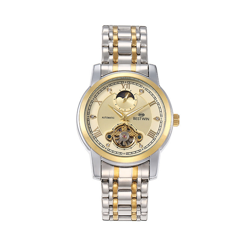 Doctor Tong BESTWIN Classic Men's Watch Sun Moon Star Mechanical Watch Men's Watch