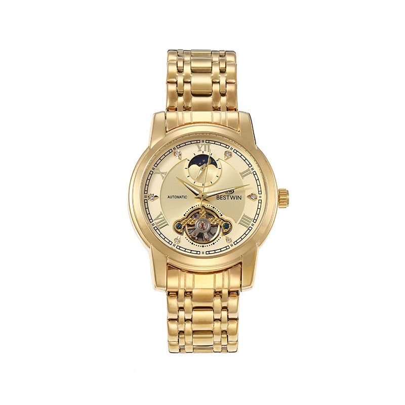 Doctor Tong BESTWIN Classic Men's Watch Sun Moon Star Mechanical Watch Men's Watch