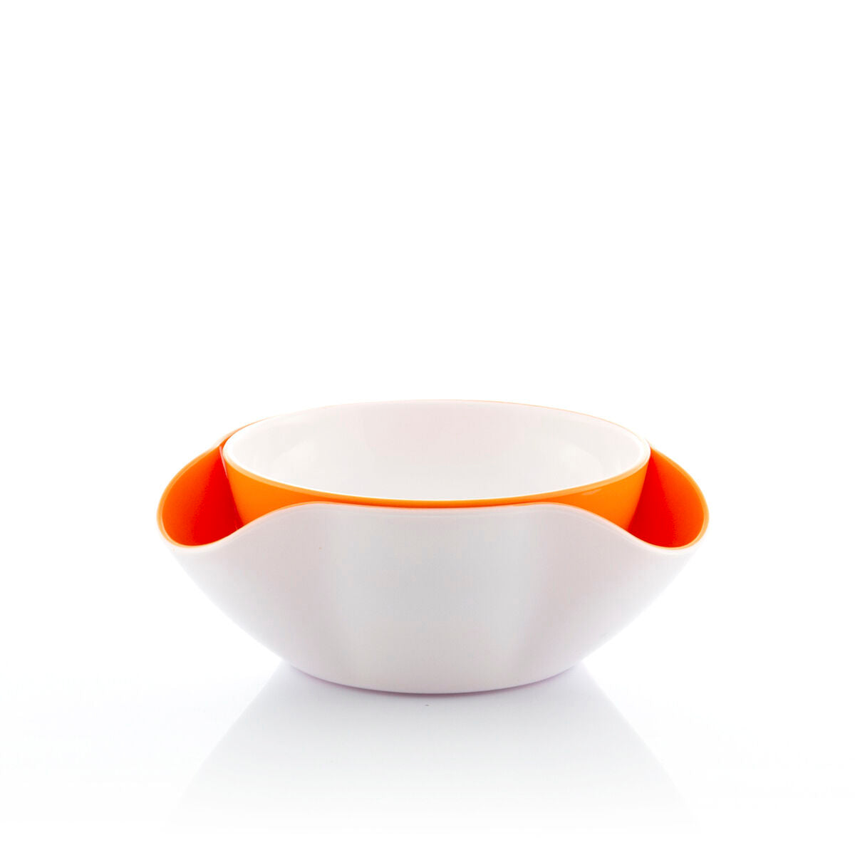 2-in-1 Snack Bowl with Dual Compartments – Perfect for Snacks & Dips