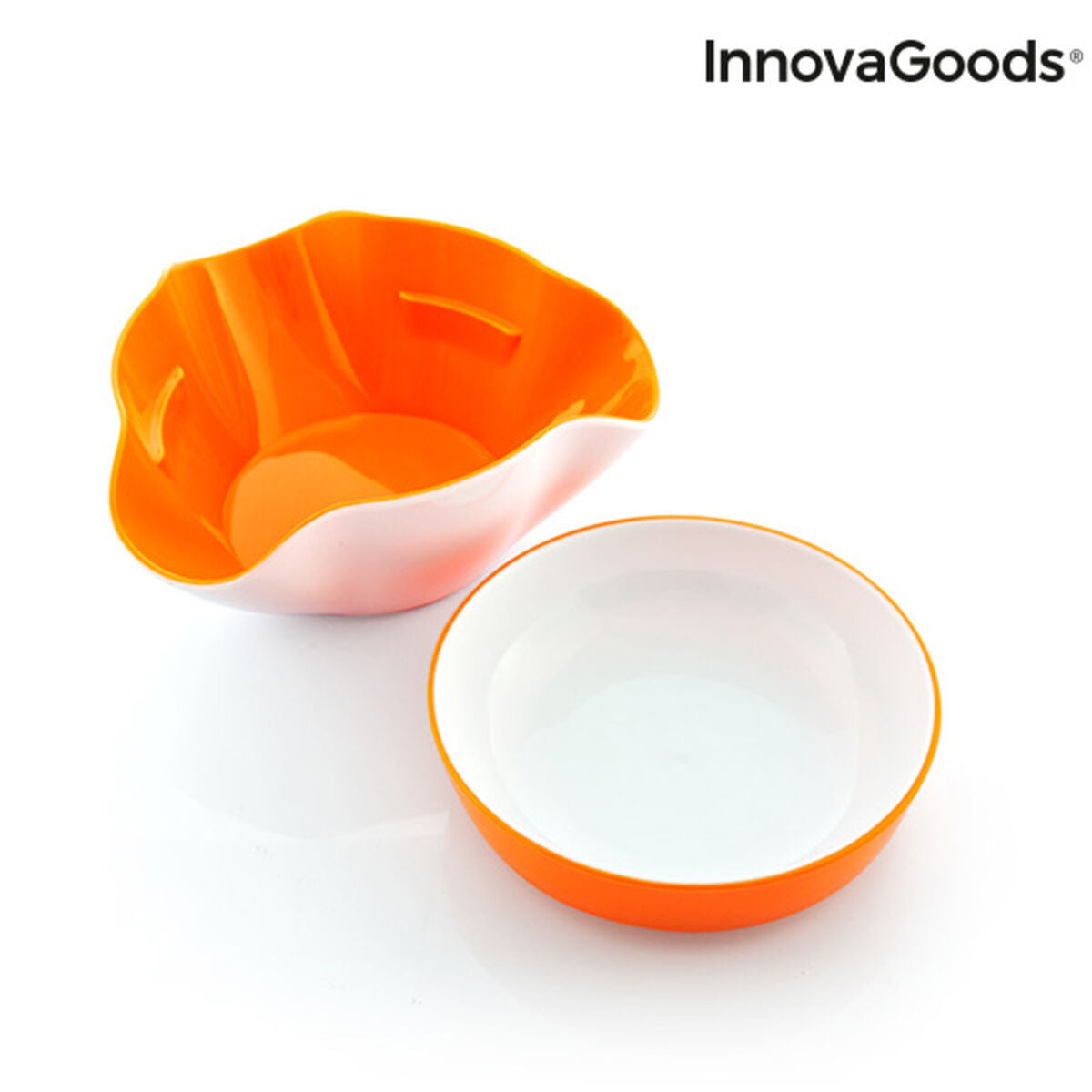 2-in-1 Snack Bowl with Dual Compartments – Perfect for Snacks & Dips