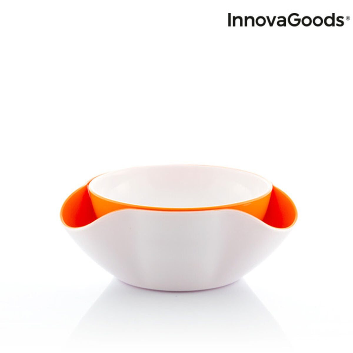 2-in-1 Snack Bowl with Dual Compartments – Perfect for Snacks & Dips