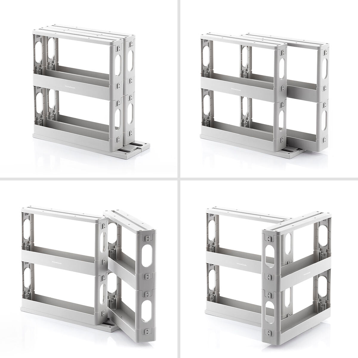 Sliding & Pivoting Spice Rack Organizer – Space-Saving Kitchen Storage