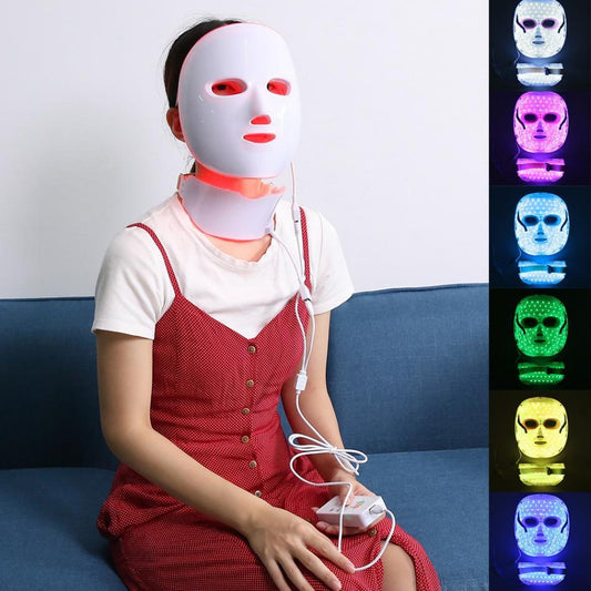 7 Color Light LED Beauty Light Mask Instrument Bio-photon Repair Skin Beauty Optical Skin Rejuvenation Red Mask